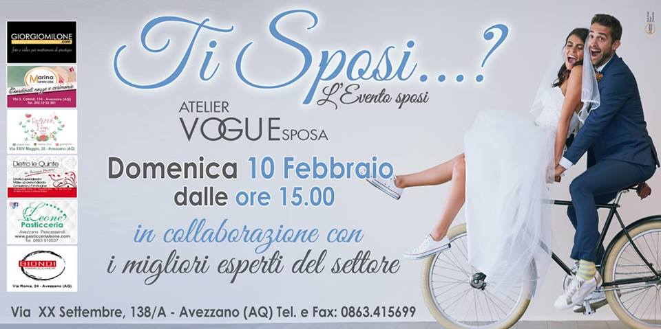 Ti Sposi? L’Evento del 10 febbraio 2019